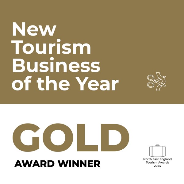 Gold award – New Tourism Business of the Year 2024, North East England Tourism Awards